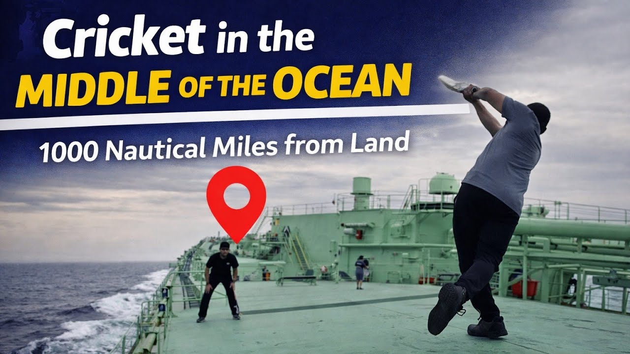 Cricket in the Middle of the Ocean | 1000 Nautical Miles from Land ⚓🏏