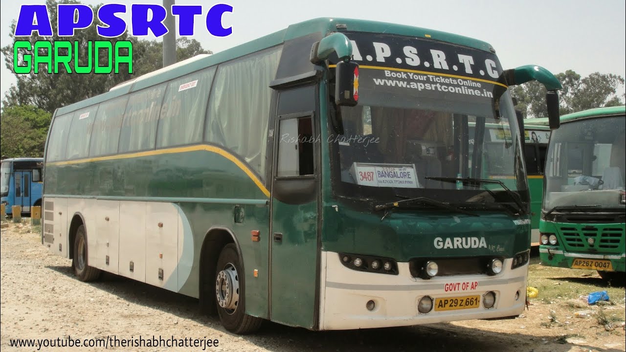 APSRTC Garuda Volvo 9400 B7R Bus//Short Film//Bangalore//Karnataka//Andhra Pradesh//INDIA