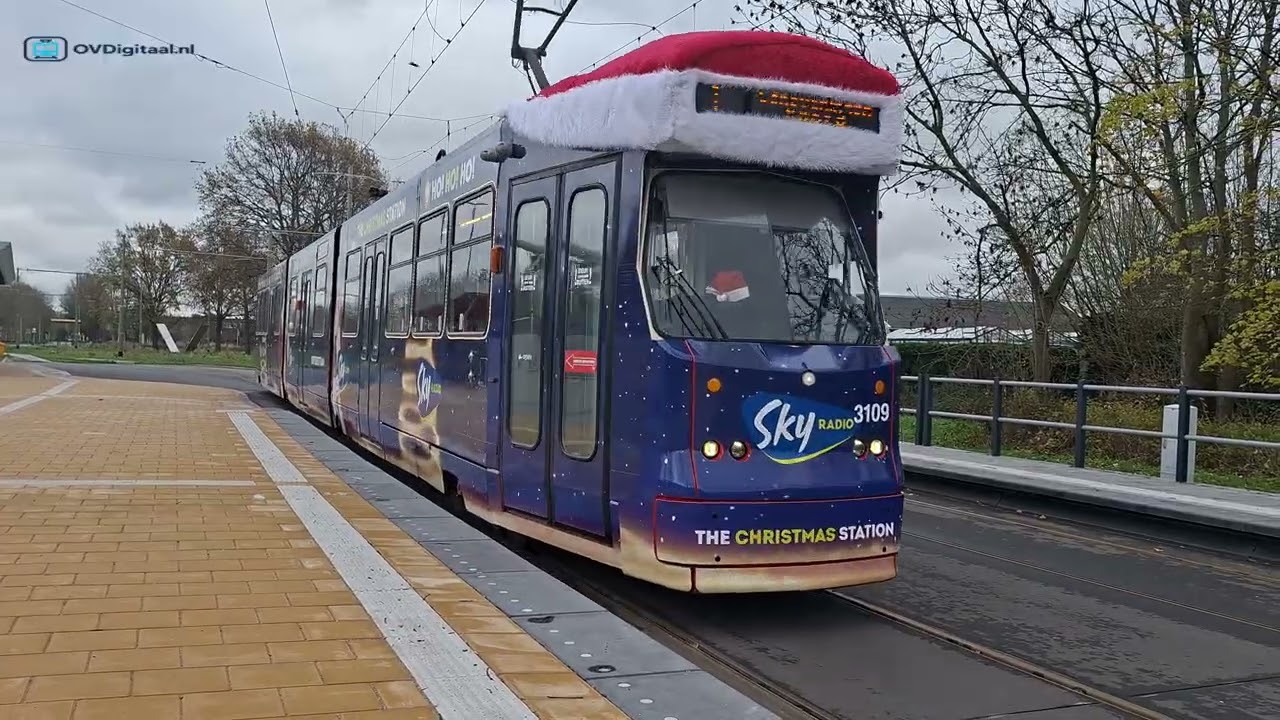 📸🚋 Skyradio Kersttram HTM GTL8 3109 30 November 2025
