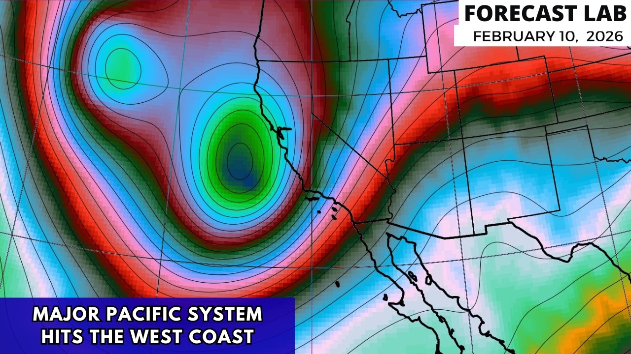 Tue 2/10/26 - US weather | Springlike weather sets in | California storms