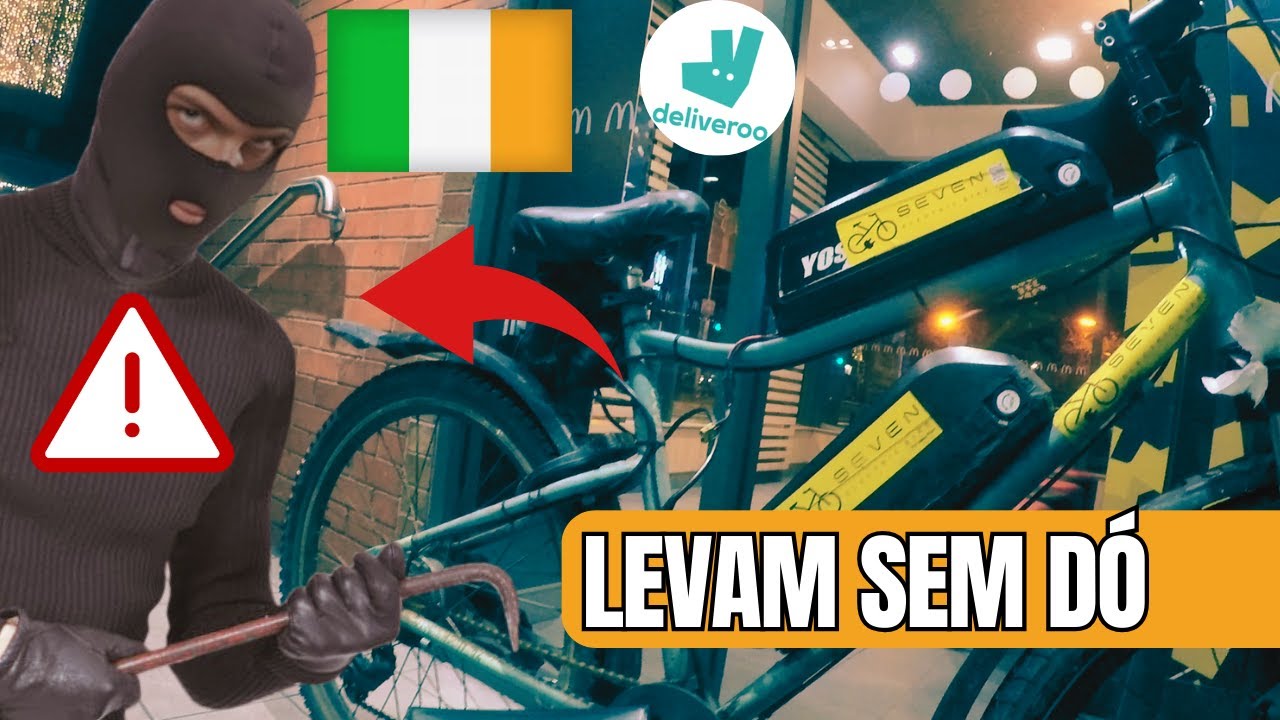 É ASSIM QUE OS NANAS ROUBAM NOSSAS BIKES AQUI NA IRLANDA | DELIVERY NA IRLANDA | DIA 04