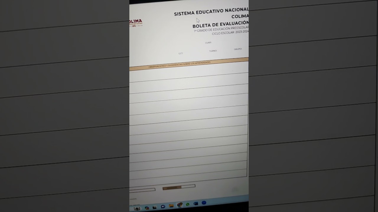 Nuevas Boletas de Evaluación Ciclo Escolar 2023 2024 Preescolar Primaria Secundaria