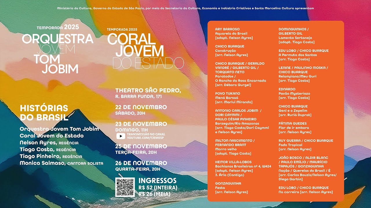 Orquestra Jovem Tom Jobim e Coral Jovem do Estado | Histórias do Brasil