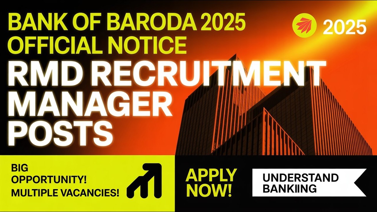 BANK OF BARODA RMD 2025: Biggest Manager Recruitment This Year? FULL DETAILS!