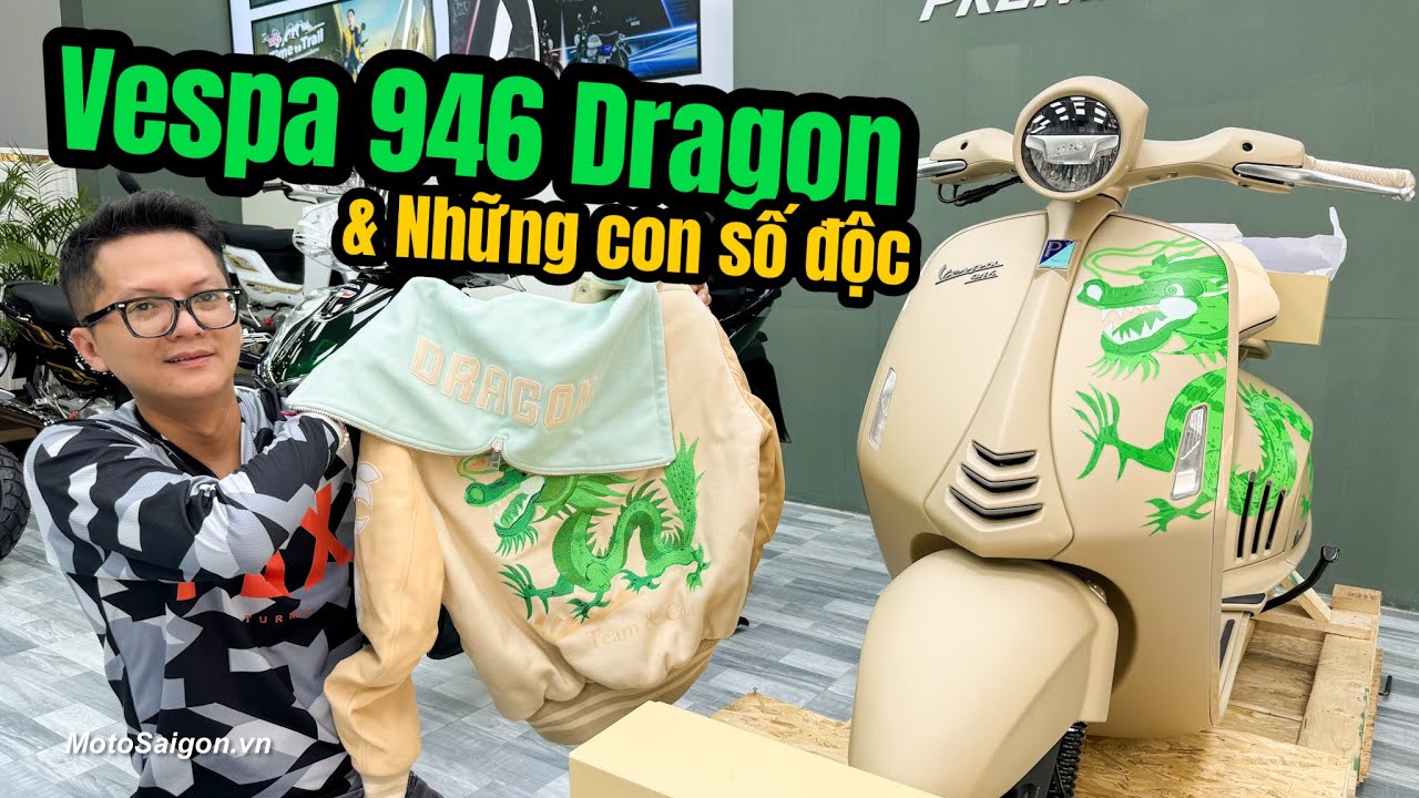 Vespa 946 Dragon giá xe gấp đôi VF3 với những con số đặc biệt