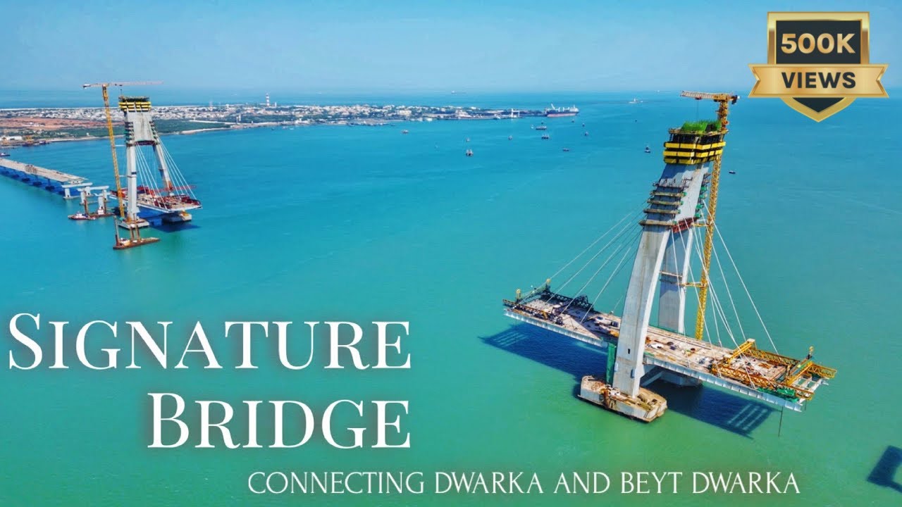 Okha-Beyt Dwarka Signature Bridge Latest Progress | Gujarat