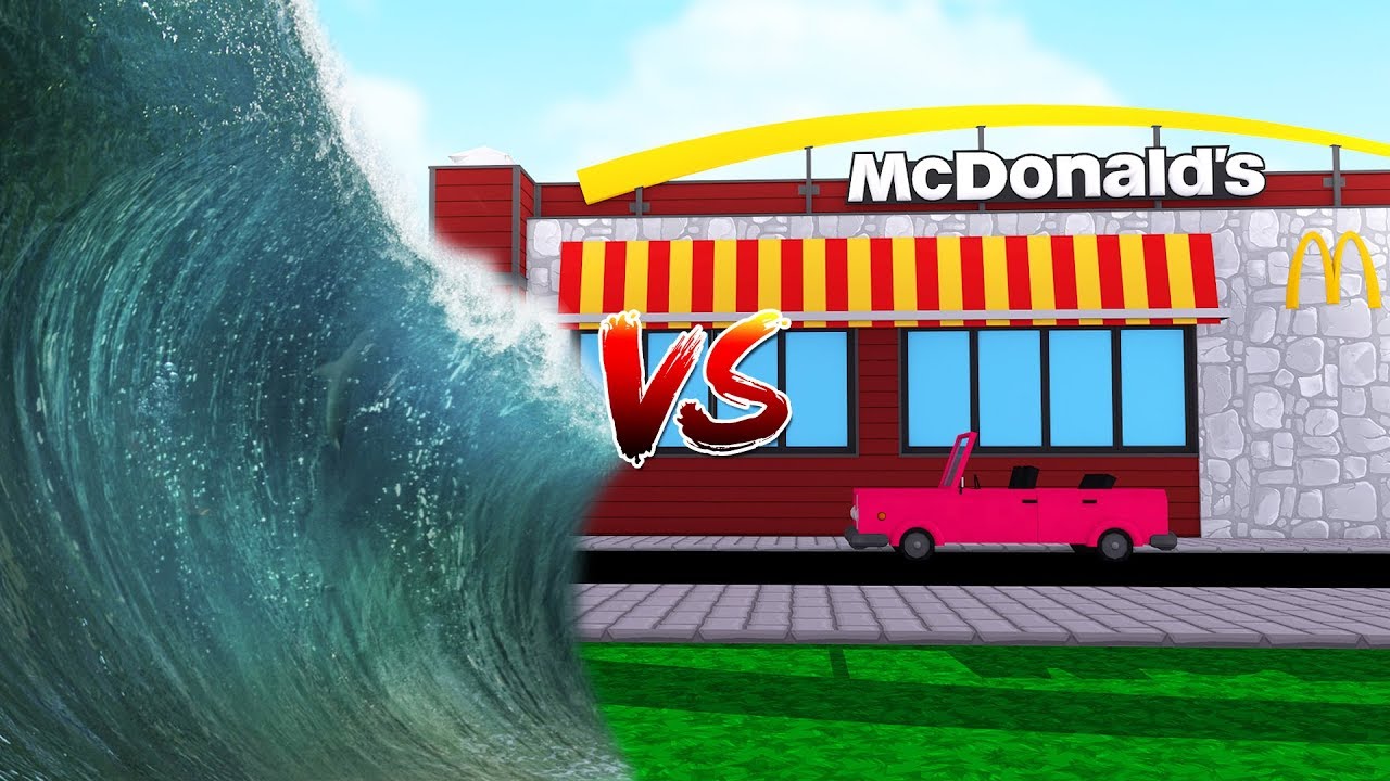 TSUNAMI BASE CHALLENGE - MCDONALDS vs MCDONALDS w/ Scuba Steve