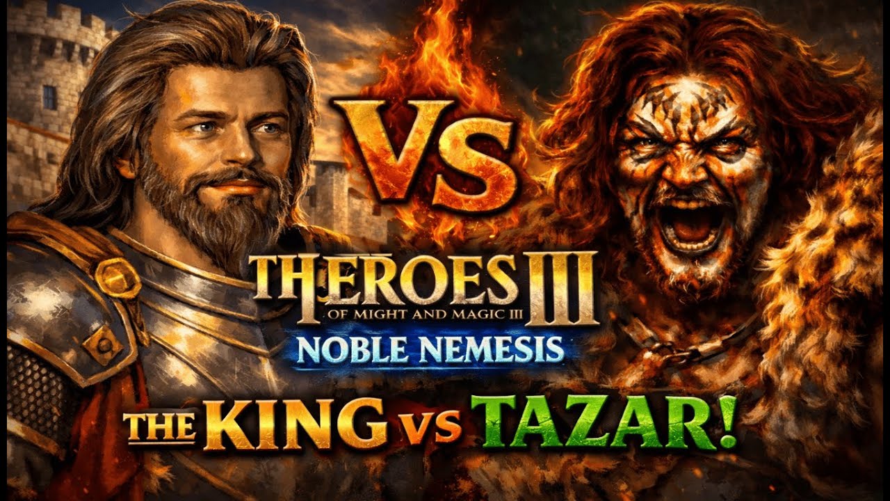 Heroes of Might and Magic 3 HotA – Tazar vs The King | FINAL BATTLE | Noble Nemesis