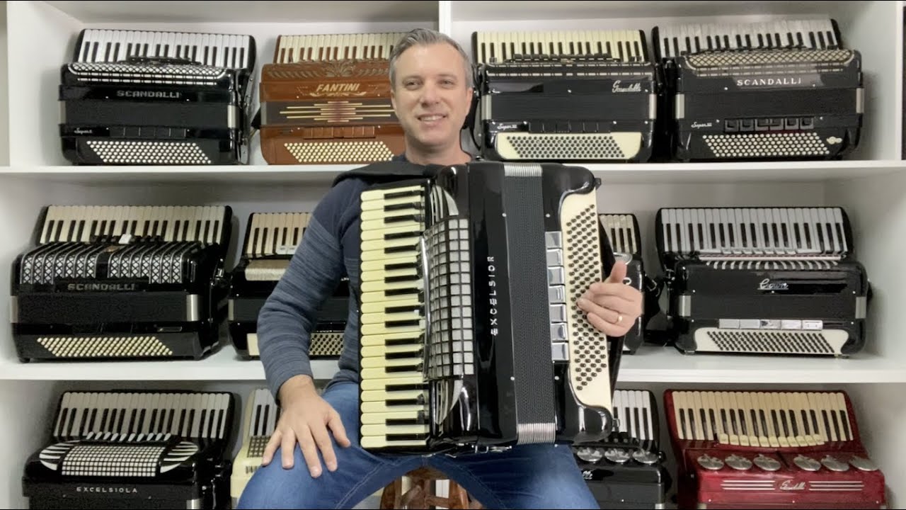Acordeon Excelsior Symphony Cassoto Duplo 49 cm - Jeferson Oliveira