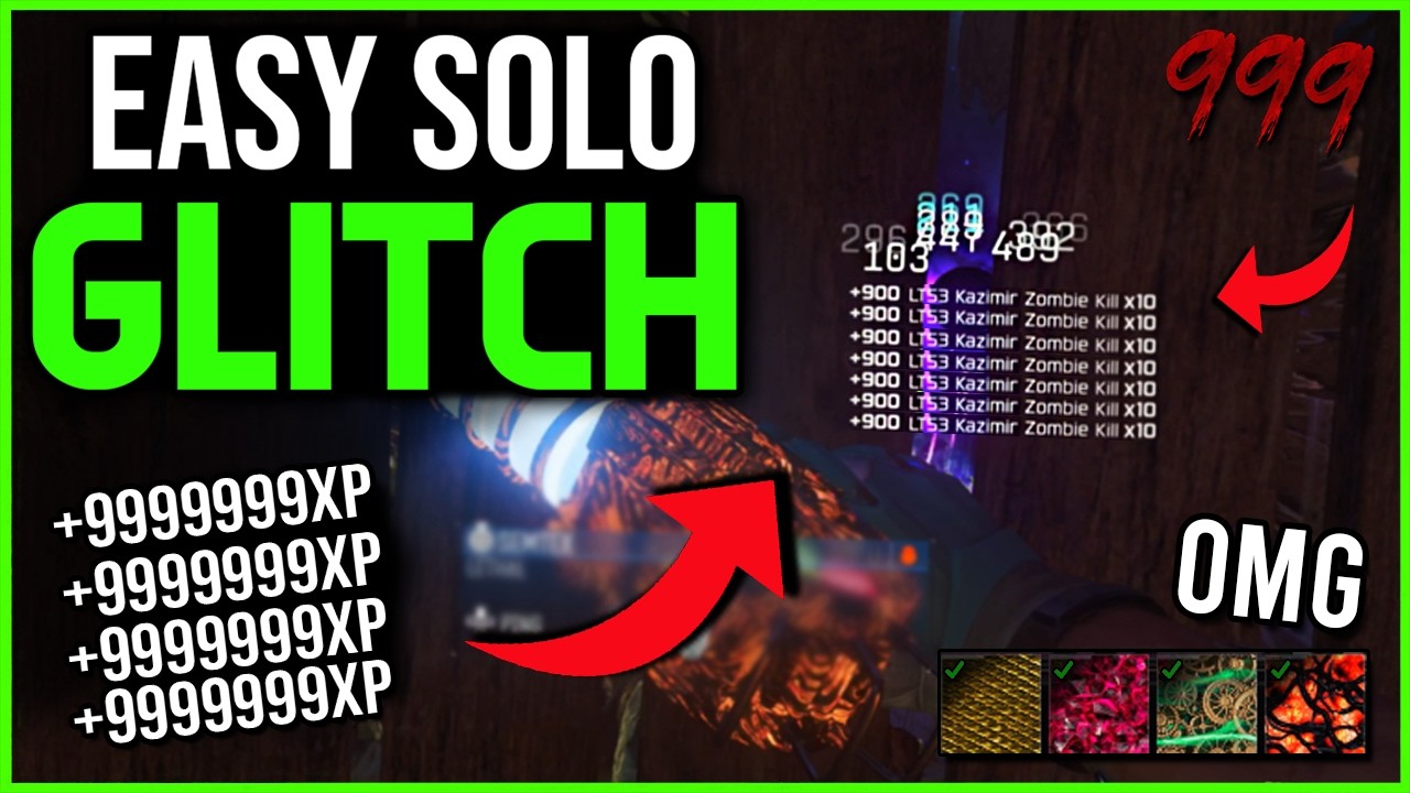 *NEW* SOLO UNLIMITED XP GLITCH / CAMO GLITCH BO7! GODMODE SURVIVAL BROKEN DO ASAP BO7 ZOMBIES GLITCH