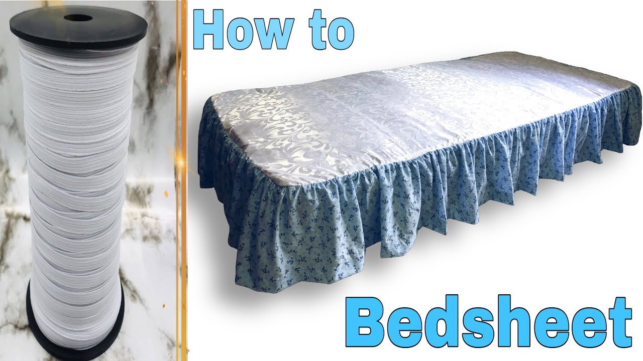 Part 1 Quick & Easy Bedsheet Making With Elastic Garter | How To Make Simple Bedsheet | eVin’s Work