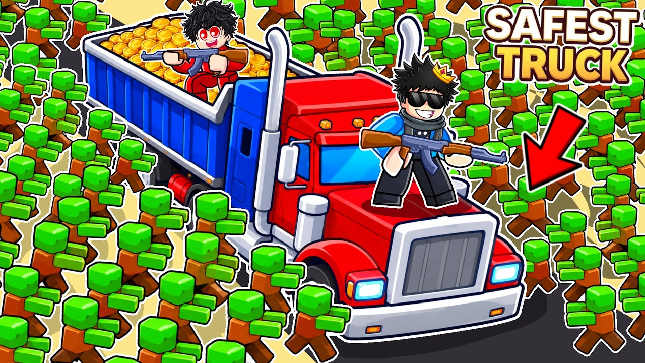 We Build The Safest Truck to Survive Zombie Apocalypse in Roblox!