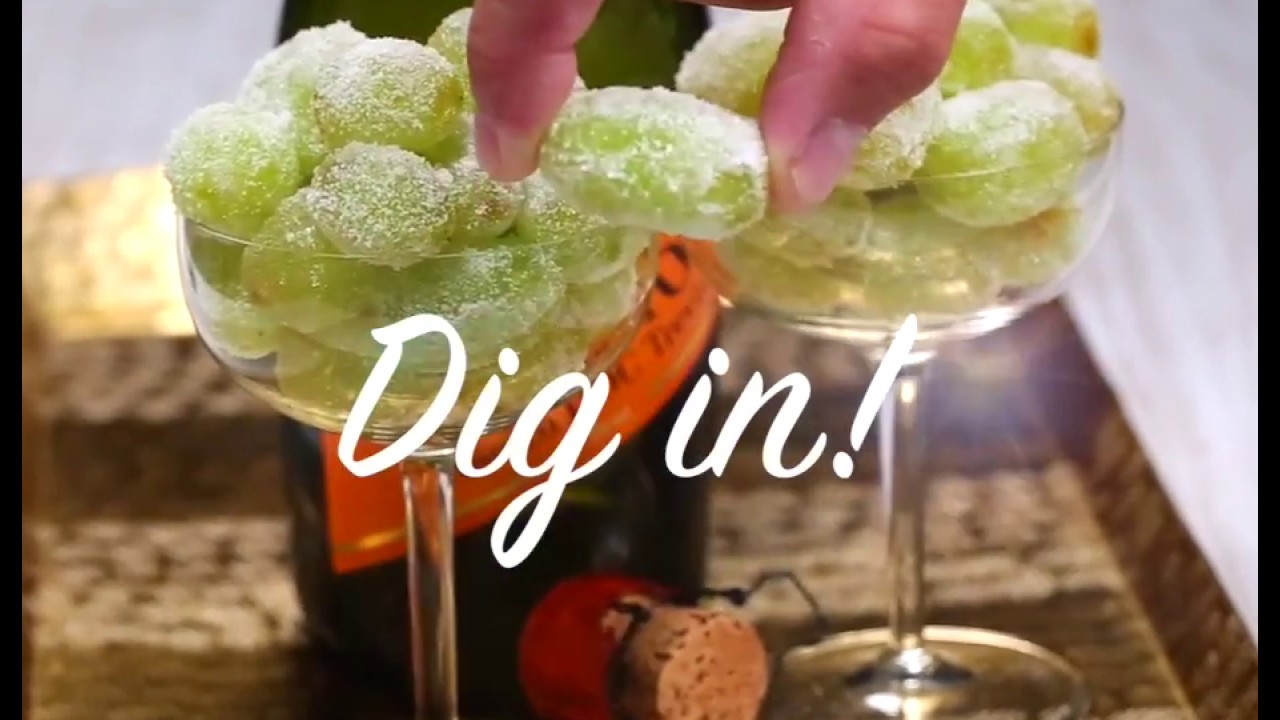 Sugared Prosecco Grapes