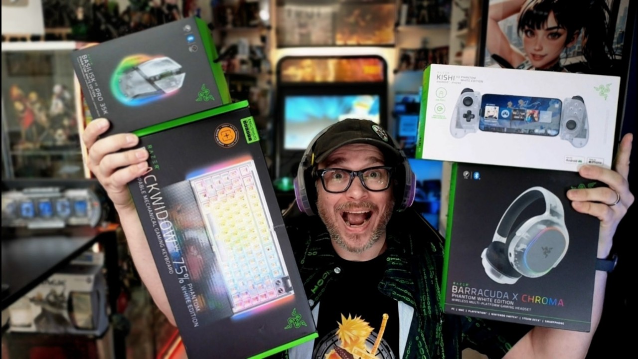 Un Setup Translucide Ultra Stylé ! Je teste la Razer Phantom White Collection Complète !