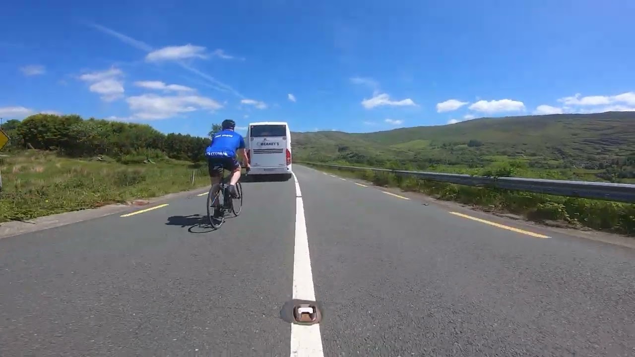 Descending the Caha pass during the Ring of Beara 2022
