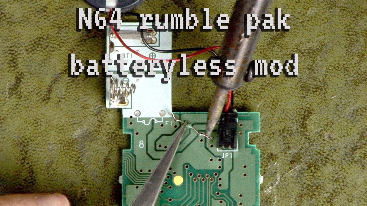 [HOW TO] Make an N64 rumble pak run without batteries.