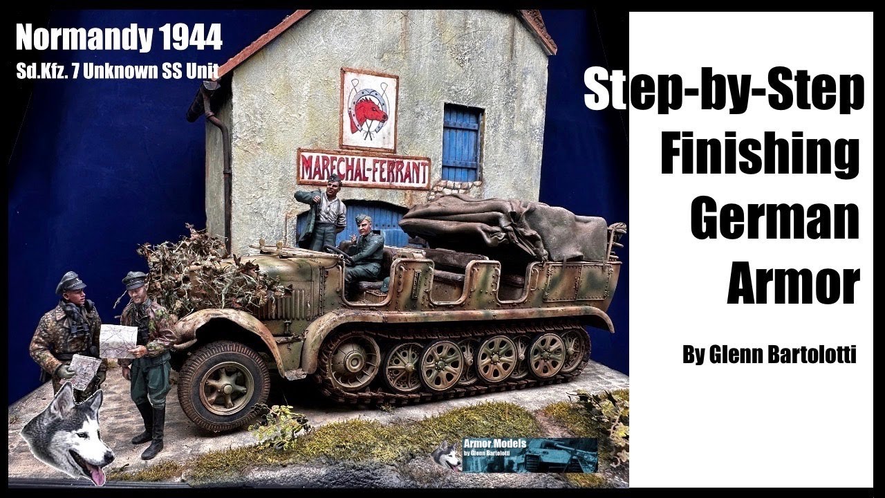 Step-by-Step: Creating a Normandy Scene with an Sdkfz 7.   1/35 scale