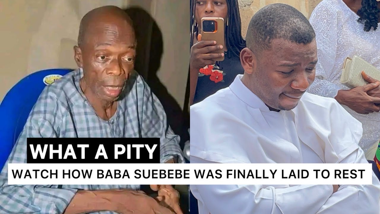 SEE MOMENT ACTOR BABA SUEBEBE FINALLY LAID TO REST AT AGBALA GABRIEL ESTATE EGBEDA IBADAN