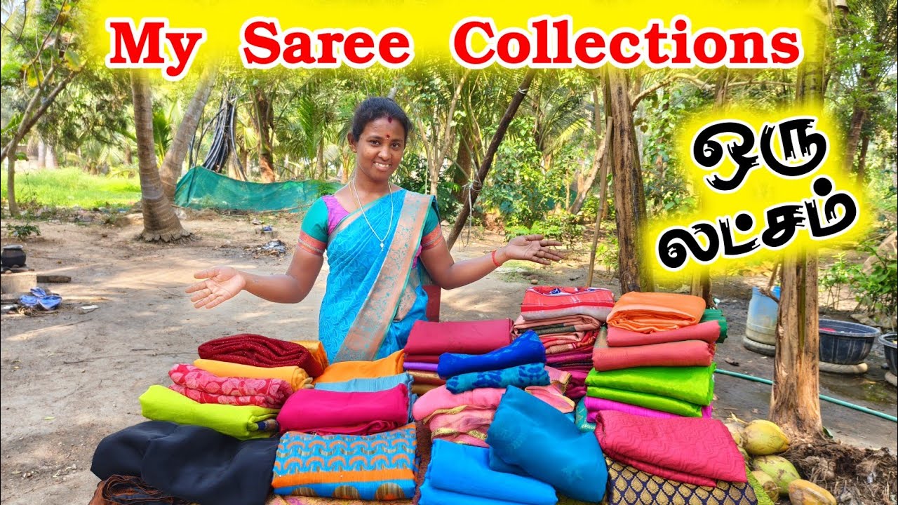 💥 My Saree Collections 🥻 1 Lakh Worth 😳 Selva Nisha Vlogs 