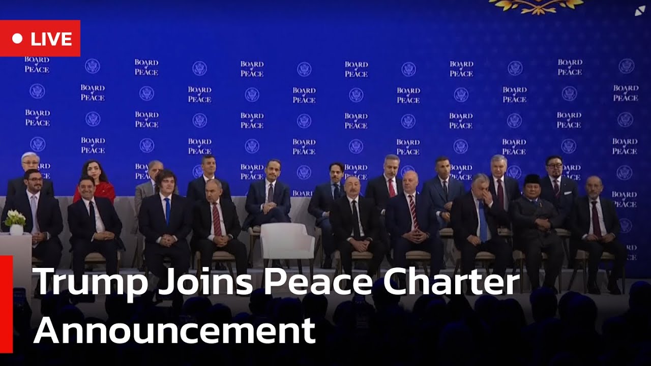 🔴LIVE: Trump Takes Part in Board of Peace Charter Announcement | AC1W