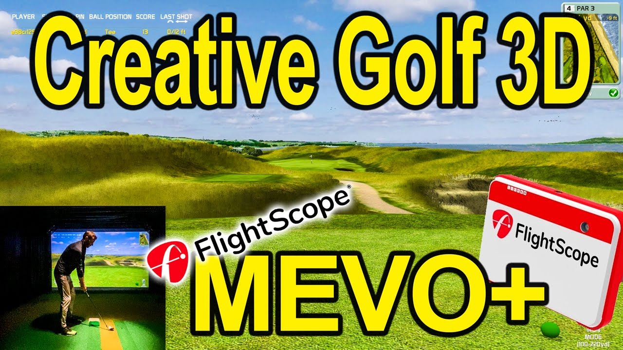 Creative Golf 3D Simulator with Flightscope Mevo+ at The Island Golf Club
