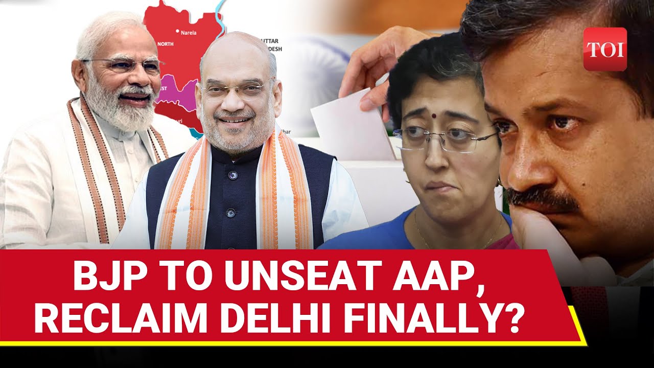 Delhi: BJP Comeback After 27 Yrs, Kejriwal's AAP Misses Hat-trick? Exit Polls Predict Saffron Sweep