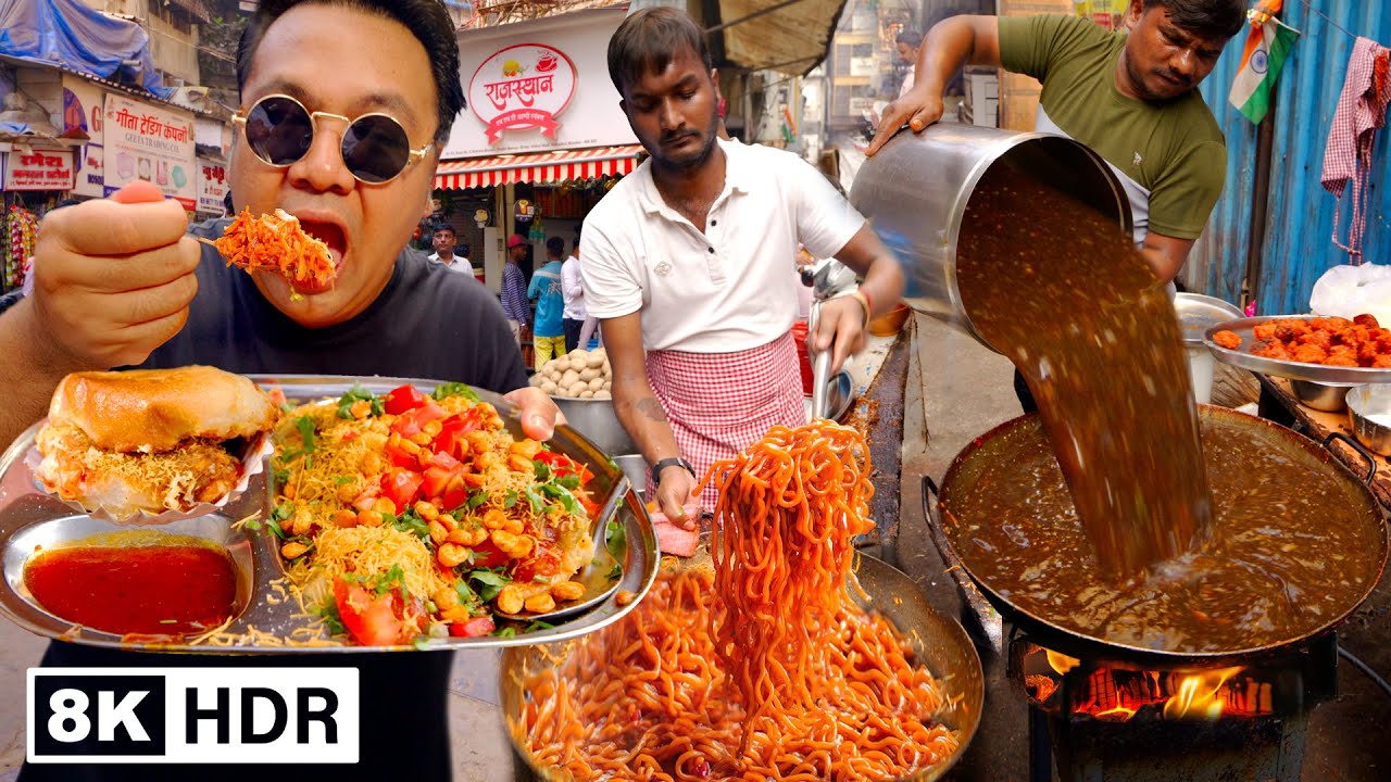กินแปลก สตรีทฟู้ดอินเดียครั้งแรก 24 ชั่วโมง MUMBAI : BANKII 8K