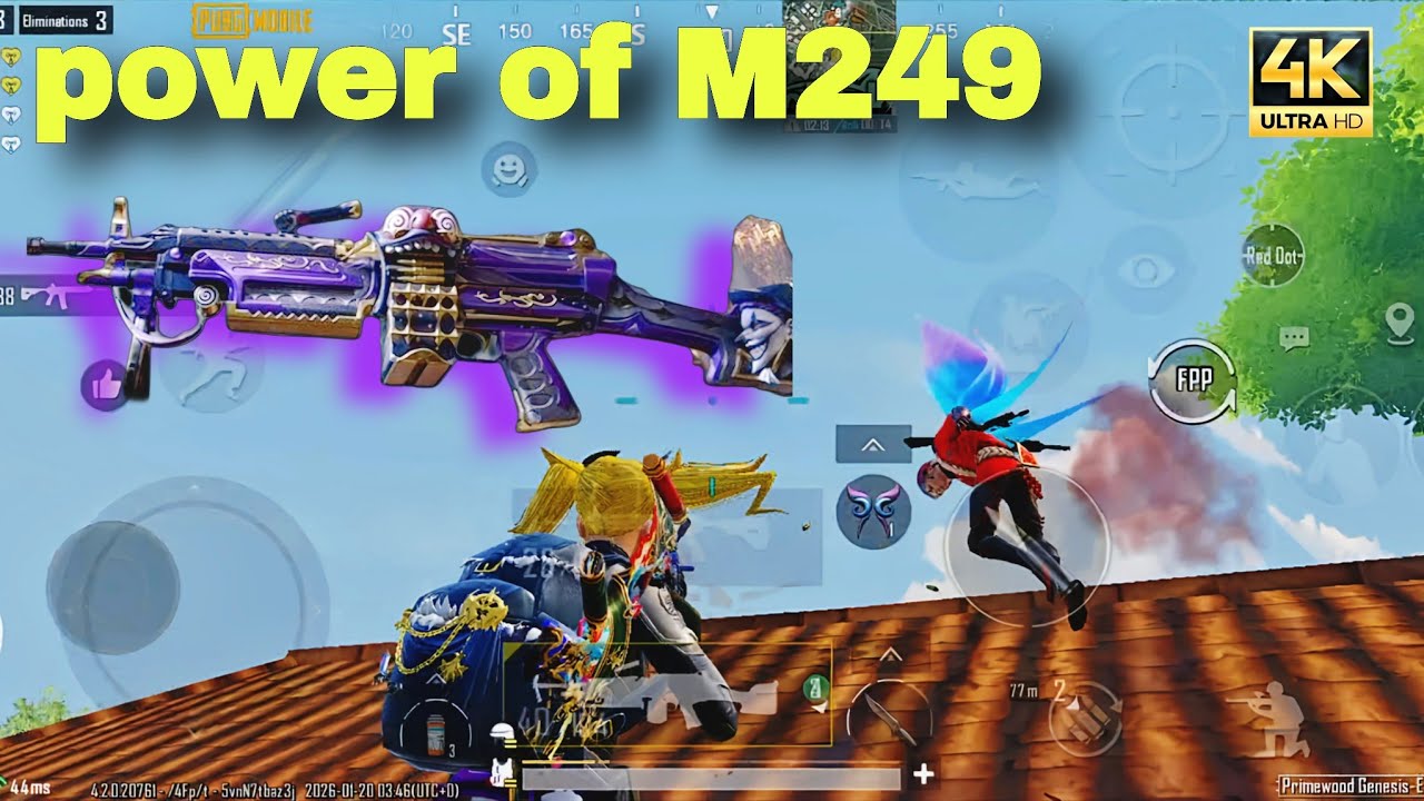 POWER OF M249🔥😱🫣 2026*😱@OGmanoPubg ||PUBG MOBILE||