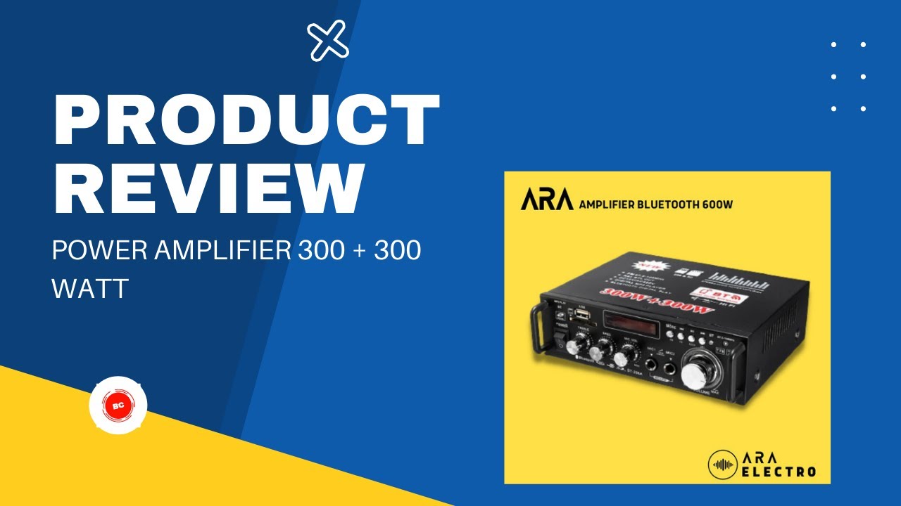 REVIEW POWER AMPLIFIER 300 + 300 WATT