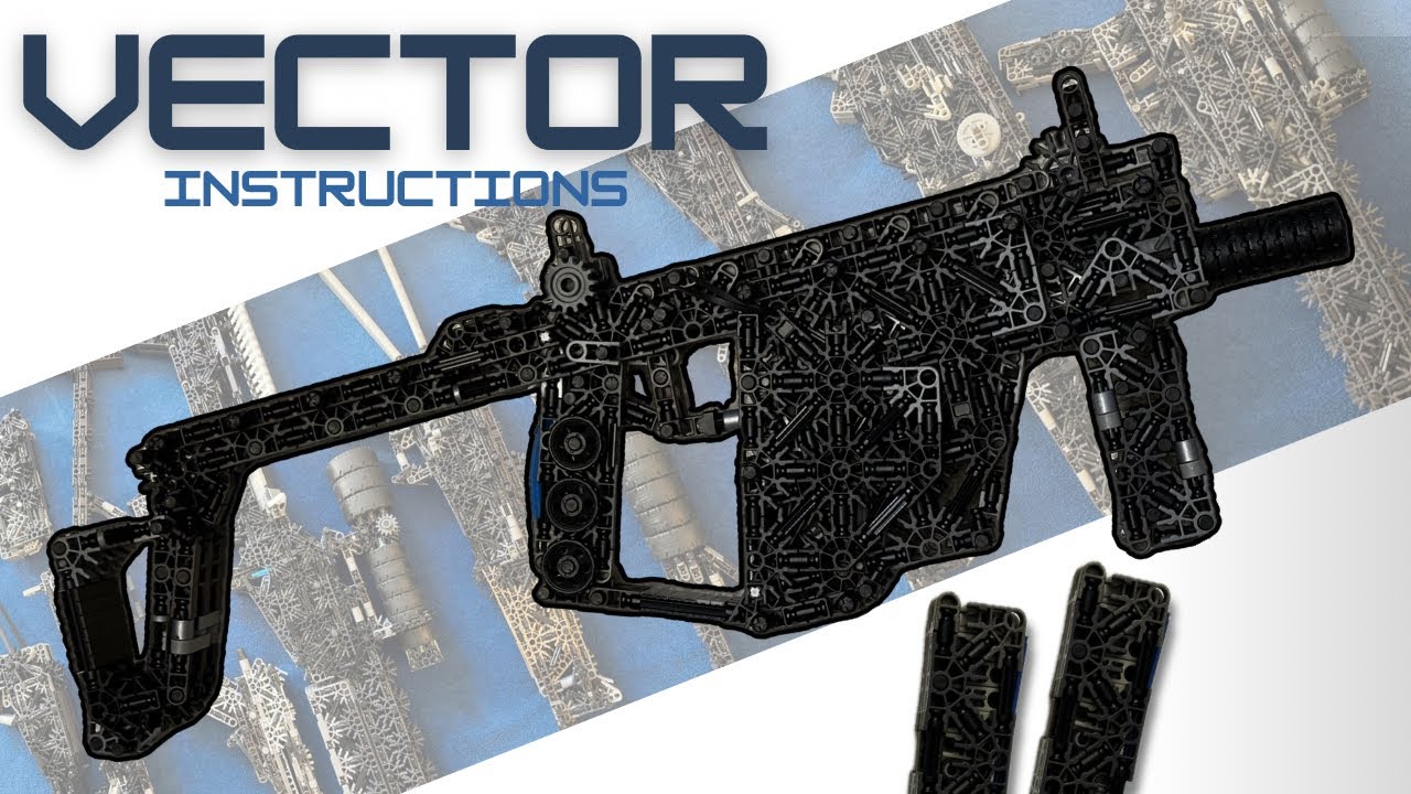 K'NEX Kriss Vector | integrated pin | gun instructions