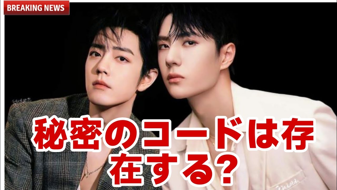 王一博＆肖戦：秘密の愛のコード？