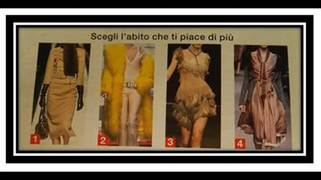 VIDEOTEST DI PSICOLINEA Dimmi come ti vesti e ti dirò chi sei Test