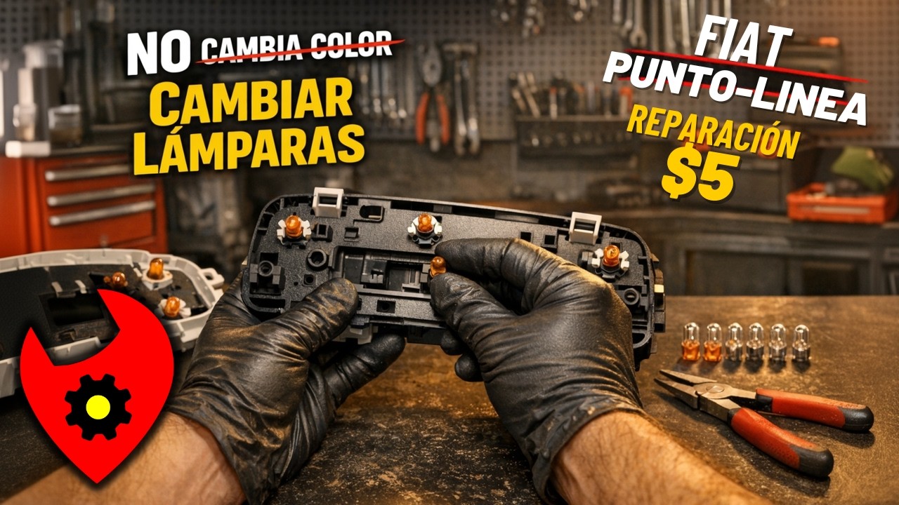 CAMBIAR LAMPARAS PANEL CENTRAL - Fiat Punto - Fiat Línea