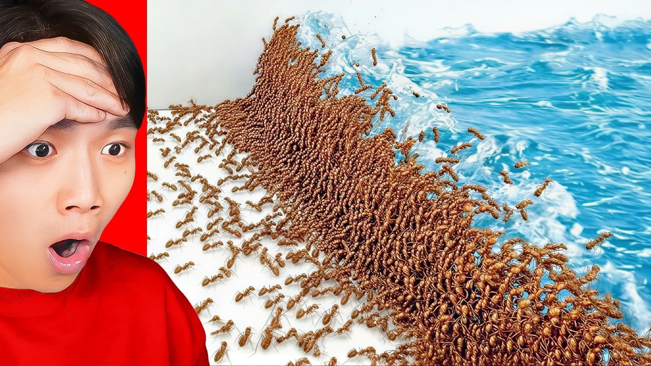 1,000 Ants vs TSUNAMI