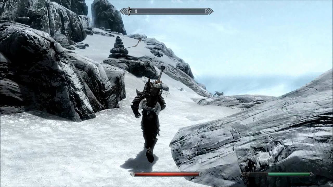 Skyrim - Way to Paarthurnax in Throat of the World