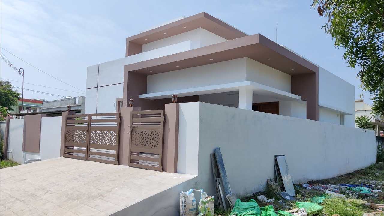 5.5 CENT | ARCHITECT DESIGNED 3BHK | POLLACHI 📞9943671311 | SEMI FURNISHED  #houseforsaleinpollachi