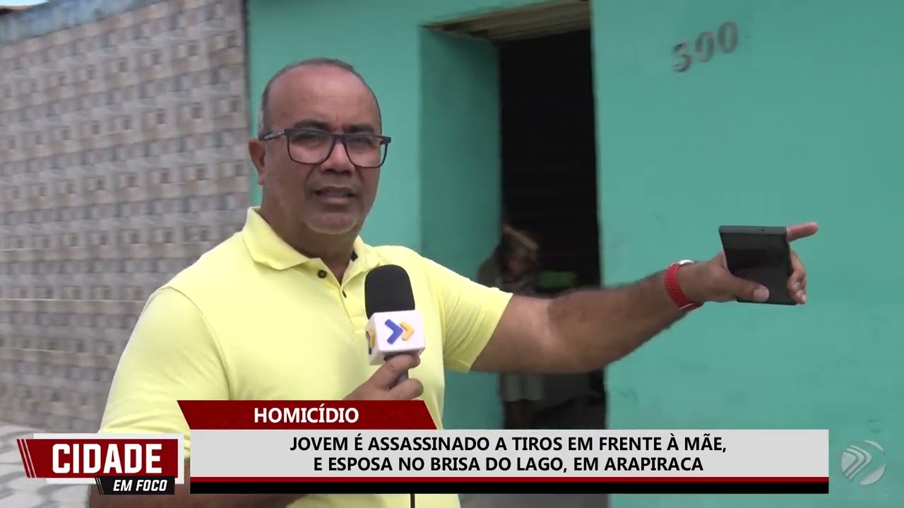 JOVEM &Eacute; ASSASSINADO A TIROS EM FRENTE &Agrave; M&Atilde;E, E ESPOSA NO BRISA DO LAGO, EM ARAPIRACA