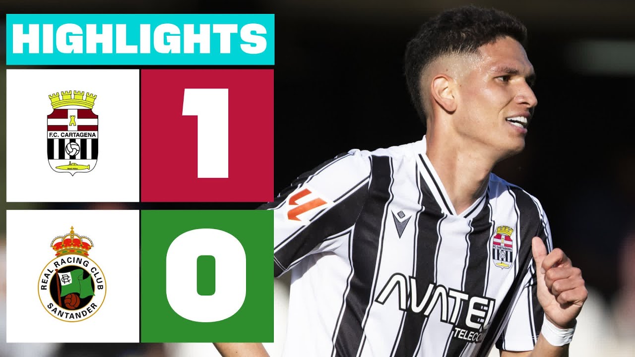 FC CARTAGENA 1 - 0 REAL RACING CLUB I RESUMEN LALIGA HYPERMOTION
