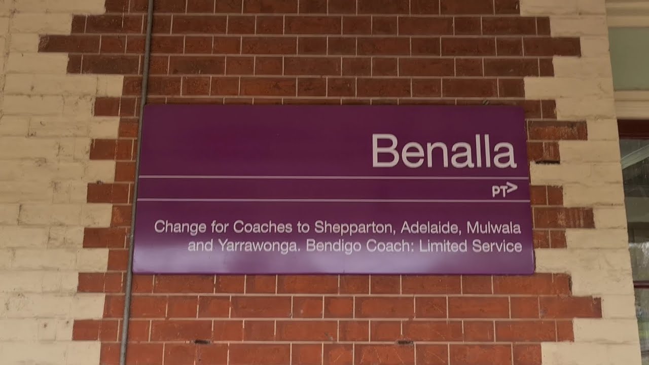 Sounds of Benalla Railway Station in Victoria 25th October 2022.