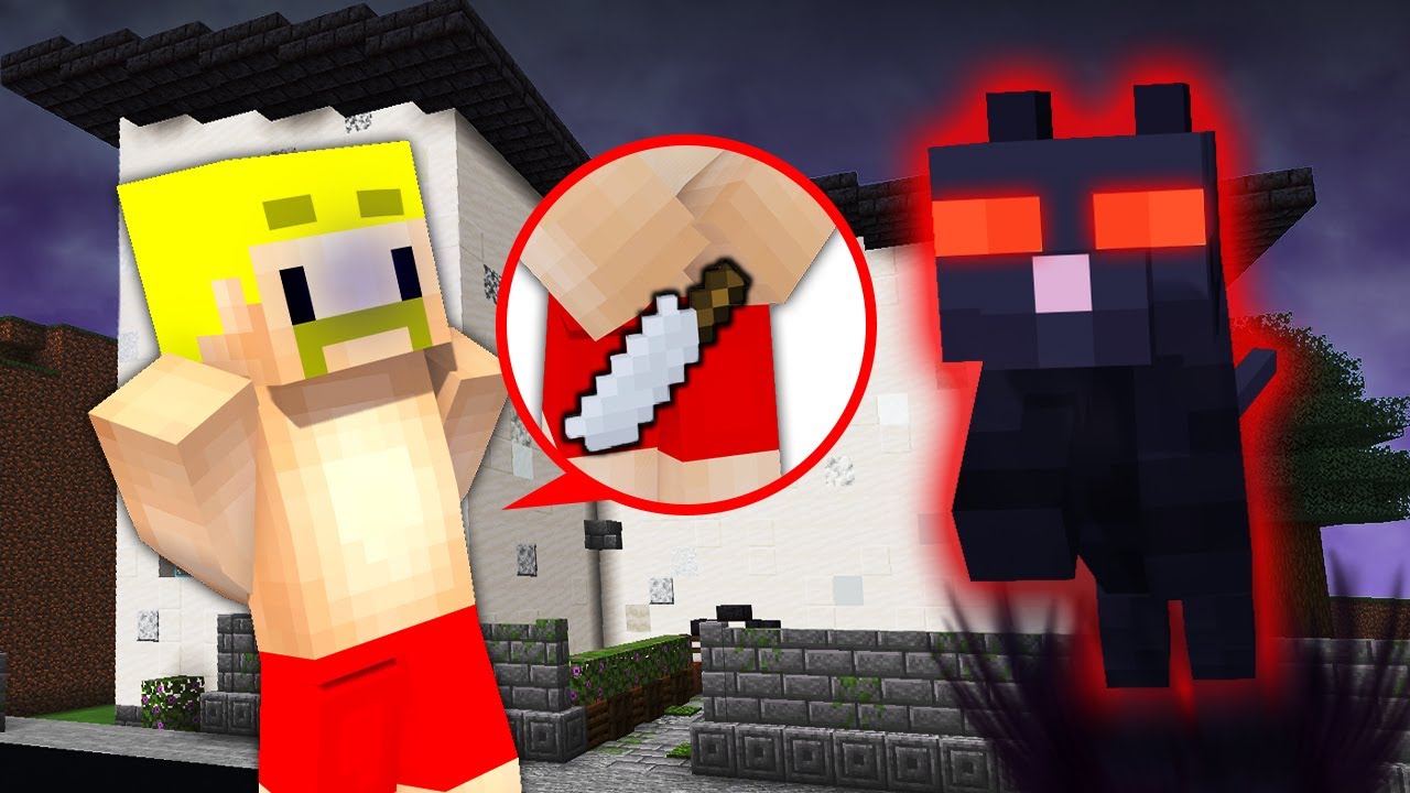 恐怖のくろねこが住む家にきてしまった！！！！【マイクラ】