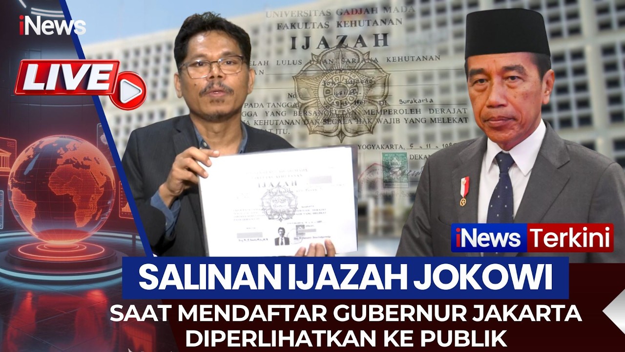 🔴[LIVE] KPUD JAKARTA SERAHKAN SALINAN IJAZAH JOKOWI SAAT MENDAFTAR JADI GUBERNUR JAKARTA | 13/02