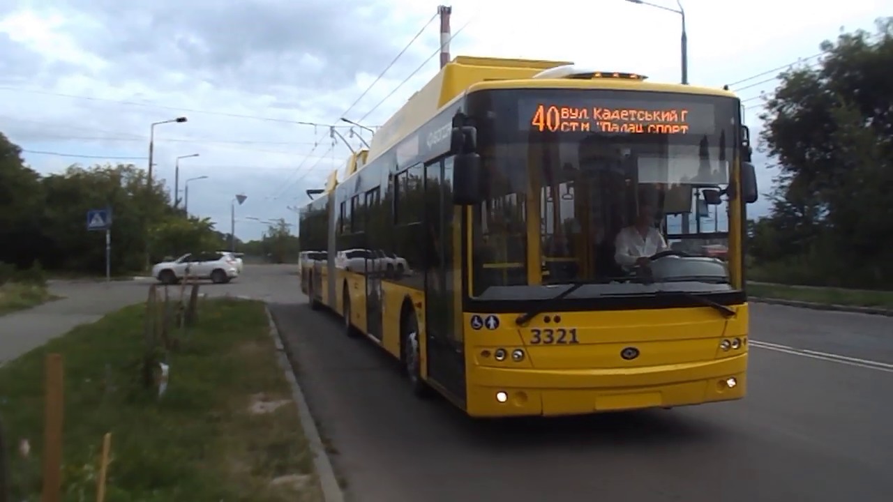 Богдан-Т90117 №3321 отправляется с конечной остановки