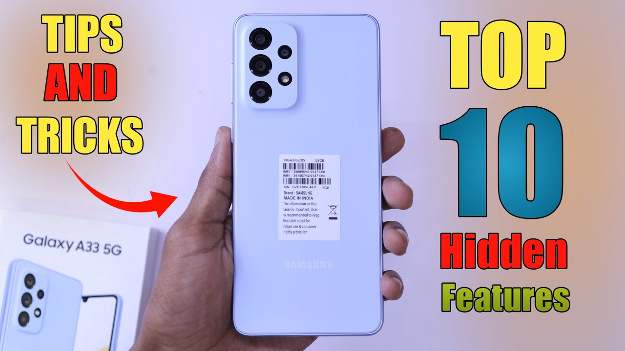 Samsung Galaxy A33 5G Tips And Tricks | Top 10+ | Samsung A33 Hidden Features