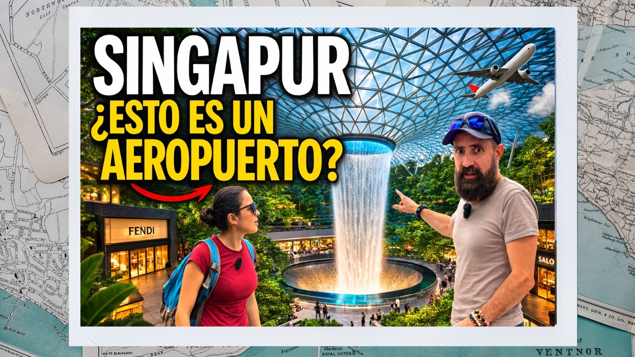 ✨ Changi Singapur:  el aeropuerto donde entiendes que el primer mundo es otra liga 😱✈️🇸🇬