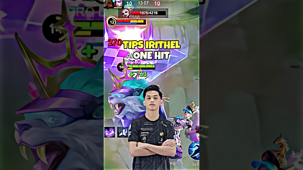 SKYLAR BAGI TIPS CARA IRITHEL ONE HIT KE MUSUH #mobilelegends #rrqskylar