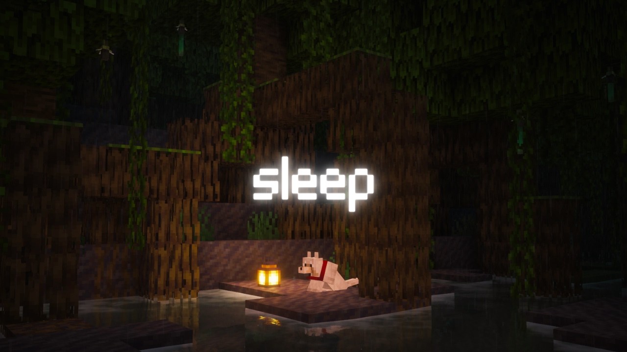 minecraft music and rain to fall asleep to - 𝓶𝓪𝓷𝓰𝓻𝓸𝓿𝓮