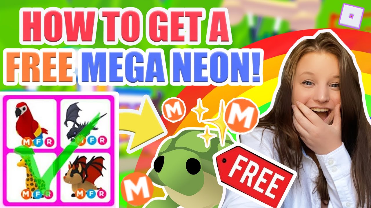 Trading *MEGA NEON* Pets ONLY CHALLENGE + HOW TO GET MEGA NEON PET FOR FREE ( ROBLOX ADOPT ME )