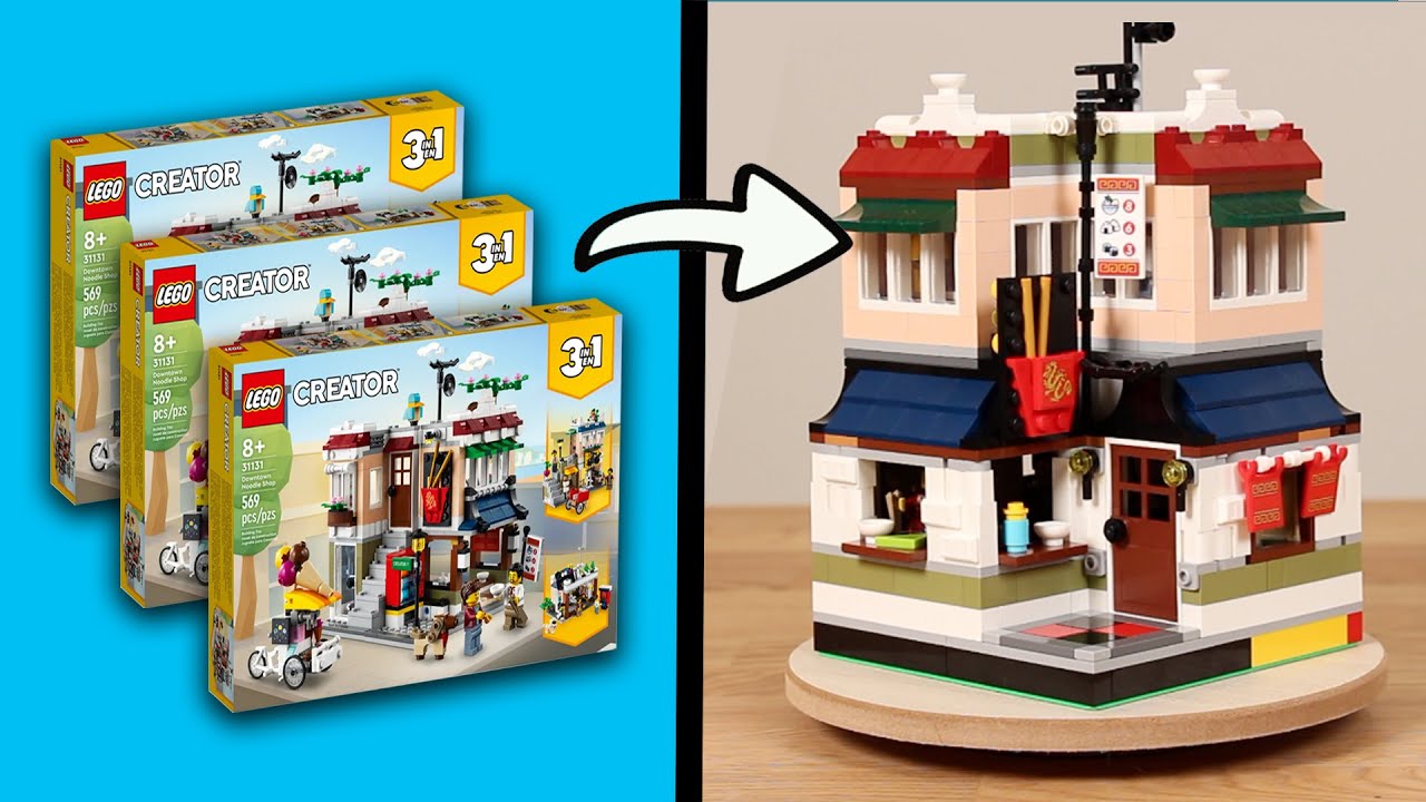 I Built a Noodle Shop for my Tiny LEGO City