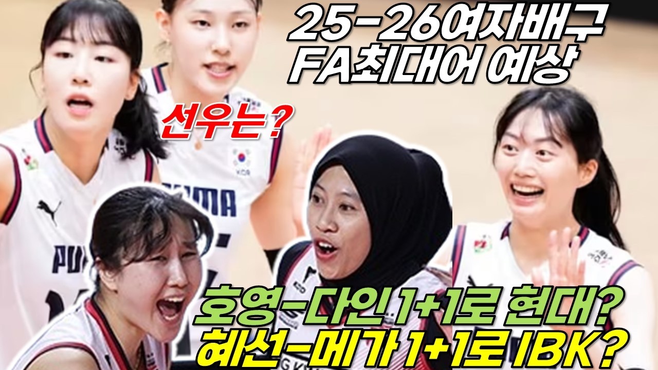 25-26 FA 최대어 김다인과 정호영이 1+1 염혜선과 메가왓티도 1+1? [여자배구직캠]