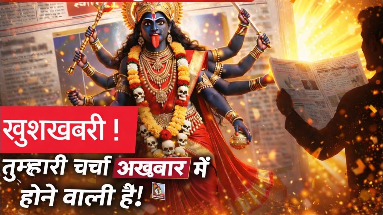 खुशखबरी! तुम्हारी चर्चा अख़बार में होने वाली हैं..🌺maa kali ka sandesh 🌺